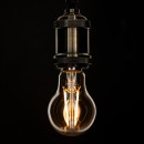 GloboStar® 99037 LED Long Filament Bulb E27 A60 Globe 8W 720lm 360° AC 220-240V IP20 D6 x H10.5cm Ultra Θερμό Λευκό 2200K με Μελί Γυαλί - Dimmable - 3 Years Warranty