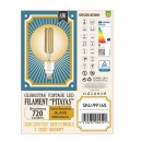 GloboStar® 99165 Λάμπα LED Long Filament E27 G200 PITAYAS Γλόμπος 8W 720lm 360° AC 220-240V IP20 Φ20 x Υ30cm Ultra Θερμό Λευκό 2200K με Μελί Γυαλί - Dimmable - 3 Χρόνια Εγγύηση