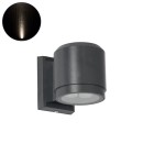 GloboStar® WALLLIGHT-SONA 90482 Φωτιστικό Τοίχου - Απλίκα LED 12W 1140lm 5° DC 24V Αδιάβροχο IP67 Μ9.5 x Π13 x Υ11cm Φυσικό Λευκό 4500K - Γκρι Ανθρακί - 3 Years Warranty