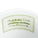 GloboStar® Artificial Garden KARPATHOS 20463 ΣΕΤ 3 Πήλινα Κεραμικά Κασπώ Γλάστρες - Flower Pots Λευκό A:Φ10cm x Υ10cm B:Φ13cm x Υ13.5cm C:Φ16cm x Υ16.5cm