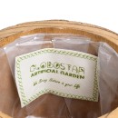 GloboStar® Artificial Garden JAMAICA 20553 Διακοσμητικό Ξύλινο Κασπώ Γλάστρα - Flower Pot Καφέ Φ18 x Υ38cm