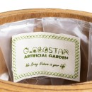 GloboStar® Artificial Garden JAMAICA 20554 Διακοσμητικό Ξύλινο Κασπώ Γλάστρα - Flower Pot Καφέ Φ22 x Υ46cm