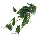 GloboStar® Artificial Garden HANGING MONSTERA 20600 Τεχνητό Διακοσμητικό Κρεμαστό Φυτό Μονστέρα Μ28 x Π30 x Υ50cm