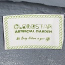 GloboStar® Artificial Garden BALTIMORE 20696 Διακοσμητικό Πολυεστερικό Τσιμεντένιο Κασπώ Γλάστρα - Flower Pot Γκρι Φ43 x Υ23cm