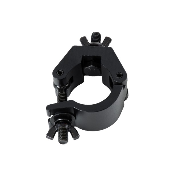 GloboStar® CLAMPS 51183 Επαγγελματικός Γάντζος Hook Αλουμινίου Ύψηλης Αντοχής για Κρέμαση, Στήριξη & Τοποθέτηση Προϊόντων Stage σε Τράσες - Μ8 x Π5.5 x Υ3cm - Μαύρο