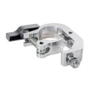 GloboStar® CLAMPS 51185 Επαγγελματικός Γάντζος Hook Αλουμινίου Ύψηλης Αντοχής για Κρέμαση, Στήριξη & Τοποθέτηση Προϊόντων Stage σε Τράσες - Μ17 x Π12 x Υ3cm - Χρώμιο