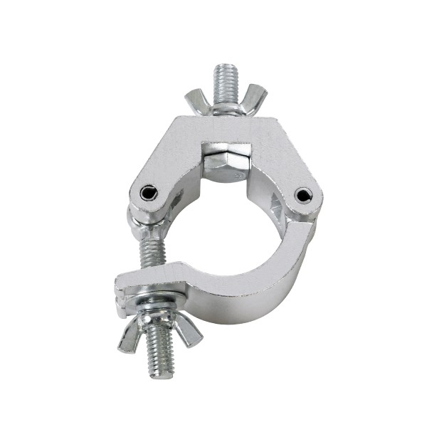 GloboStar® CLAMPS 51187 Επαγγελματικός Γάντζος Hook Αλουμινίου Ύψηλης Αντοχής για Κρέμαση, Στήριξη & Τοποθέτηση Προϊόντων Stage σε Τράσες - Μ8 x Π5.5 x Υ3cm - Χρώμιο