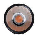 GloboStar® DETRONIC 60505 Επιφανειακό Κινούμενο Spot Downlight LED 10W 1250lm 24° AC 220-240V IP20 Φ9cm x Υ16cm - Στρόγγυλο - Μαύρο - Θερμό Λευκό 2700K - Bridgelux COB - TÜV Certified Driver - 5 Years Warranty