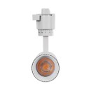 GloboStar® LUGANO 60801 Μονοφασικό Φωτιστικό Σποτ Ράγας LED 10W 1250lm 36° Acrylic HQ LENS AC 220-240V IP20 Φ4.5 x Υ19cm Φυσικό Λευκό 4500K - EUROTRACK® System 1L+1N - Λευκό - Bridgelux Chip - TÜV Certified Driver - 5 Χρόνια Εγγύηση