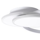 GloboStar® CIRCUO 61230 Φωτιστικό Οροφής Δαχτυλίδι-Κύκλος LED CCT 75W 8400lm 360° AC 220-240V - Εναλλαγή Φωτισμού μέσω Τηλεχειριστηρίου All In One Ψυχρό 6000k+Φυσικό 4500k+Θερμό 2700k Dimmable Μ53 x Π42.5 x Υ9cm - Λευκό - 3 Years Warranty