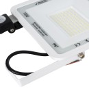 GloboStar® AURORA 61444 Επαγγελματικός Προβολέας LED 100W 12500lm 120° AC 220-240V με Ενσωματωμένο Ρυθμιζόμενο Αισθητήρα Κίνησης PIR - Αδιάβροχος IP67 - Μ25 x Π6.5 x Υ27.5cm - Λευκό - Ψυχρό Λευκό 6000K - LUMILEDS Chips - TÜV Rheinland Certified - 3 Years 