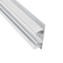 GloboStar® SURFACE-PROFILE 70844-3M Προφίλ Αλουμινίου - Βάση & Ψύκτρα Ταινίας LED με Λευκό Γαλακτερό Κάλυμμα - Επιφανειακή Χρήση Δημιουργίας Κρυφού Φωτισμού Πάνω/Κάτω - Πατητό Κάλυμμα - Ασημί - 3 Μέτρα - Μ300 x Π5 x Υ1.7cm