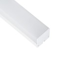 GloboStar® SURFACEPENDANT-PROFILE 70865-1M Προφίλ Αλουμινίου - Βάση & Ψύκτρα Ταινίας LED με Λευκό Γαλακτερό Κάλυμμα - Επιφανειακή & Κρεμαστή Χρήση - Πατητό Κάλυμμα - Λευκό - 1 Μέτρο - Μ100 x Π4.5 x Υ4.2cm