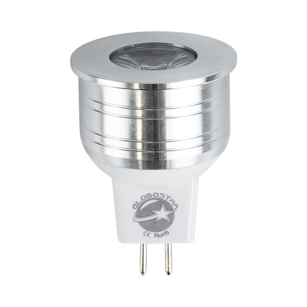 GloboStar® 76000 Σποτ LED GU5.3 MR11 4W 400lm 35° DC 12-24V IP20 Φ3.5 x Υ5cm Ψυχρό Λευκό 6000K - 3 Χρόνια Εγγύηση