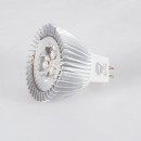 GloboStar® 76020 Σποτ LED GU5.3 MR16 3W 300lm 30° DC 12V IP20 Φ5 x Υ5.2cm Ψυχρό Λευκό 6000K - 2 Χρόνια Εγγύηση