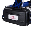 GloboStar® 79055 Φακός Κεφαλής Επαναφορτιζόμενος LED CREE XML2-T6 Chip 10 Watt 800lm με 2 x 18650 Μπαταρίες 5200mAh - Ψυχρό Λευκό 6000K - Μ8.5 x Π6.5 x Υ7cm