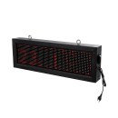 GloboStar® DISPLAY 90266 LED Scrolling Display 64x16cm - Κυλιόμενη Ψηφιακή Πινακίδα / Επιγραφή Μονής Όψης P10 LED SMD AC 220-240V - Λειτουργία μέσω Wi-Fi με Εφαρμογή APP - Αισθήτηρας Θερμοκρασίας και Υγρασίας - Αδιάβροχο IP65 - Μ72 x Π9 x Υ24cm - Κόκκινο 