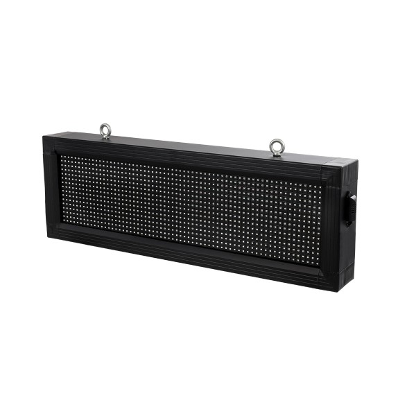 GloboStar® DISPLAY 90267 LED Scrolling Display 64x16cm - Κυλιόμενη Ψηφιακή Πινακίδα / Επιγραφή Μονής Όψης P10 LED SMD AC 220-240V - Λειτουργία μέσω Wi-Fi με Εφαρμογή APP - Αισθήτηρας Θερμοκρασίας και Υγρασίας - Αδιάβροχο IP65 - Μ72 x Π9 x Υ24cm - RGB - 1 