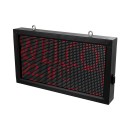 GloboStar® DISPLAY 90276 LED Scrolling Display 64x32cm - Κυλιόμενη Ψηφιακή Πινακίδα / Επιγραφή Μονής Όψης P10 LED SMD AC 220-240V - Λειτουργία μέσω Wi-Fi με Εφαρμογή APP - Αισθήτηρας Θερμοκρασίας και Υγρασίας - Αδιάβροχο IP65 - Μ72 x Π9 x Υ42.5cm - Κόκκιν