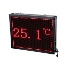 GloboStar® DISPLAY 90288 LED Scrolling Display 64x48cm - Κυλιόμενη Ψηφιακή Πινακίδα / Επιγραφή Διπλής Όψης P10 LED SMD AC 220-240V - Λειτουργία μέσω Wi-Fi με Εφαρμογή APP - Αισθήτηρας Θερμοκρασίας και Υγρασίας - Αδιάβροχο IP65 - Μ70 x Π11 x Υ54.5cm - Κόκκ