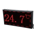 GloboStar® DISPLAY 90298 LED Scrolling Display 96x48cm - Κυλιόμενη Ψηφιακή Πινακίδα / Επιγραφή Διπλής Όψης P10 LED SMD AC 220-240V - Λειτουργία μέσω Wi-Fi με Εφαρμογή APP - Αισθήτηρας Θερμοκρασίας και Υγρασίας - Αδιάβροχο IP65 - Μ102 x Π11 x Υ54.5cm - Κόκ