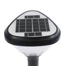 GloboStar® SOLARMIS 90521 LED Solar Bollard Light Κολωνάκι Κήπου Εξωτερικού Χώρου 10W 180lm 120° με Ενσωματωμένο Φωτοβολταϊκό Panel 6V 5W & Επαναφορτιζόμενη Μπαταρία Li-ion 3.2V 6000mAh με Αισθητήρα Ημέρας-Νύχτας - Αδιάβροχο IP65 Φ26 x Υ60cm Ψυχρό Λευκό 6