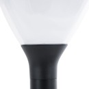 GloboStar® SOLARMIS 90521 LED Solar Bollard Light Κολωνάκι Κήπου Εξωτερικού Χώρου 10W 180lm 120° με Ενσωματωμένο Φωτοβολταϊκό Panel 6V 5W & Επαναφορτιζόμενη Μπαταρία Li-ion 3.2V 6000mAh με Αισθητήρα Ημέρας-Νύχτας - Αδιάβροχο IP65 Φ26 x Υ60cm Ψυχρό Λευκό 6