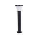 GloboStar® SOLARDIS 90523 LED Solar Bollard Light Κολωνάκι Κήπου Εξωτερικού Χώρου 10W 180lm 120° με Ενσωματωμένο Φωτοβολταϊκό Panel 6V 5W & Επαναφορτιζόμενη Μπαταρία Li-ion 3.2V 6000mAh με Αισθητήρα Ημέρας-Νύχτας - Αδιάβροχο IP65 Φ24 x Υ88cm Ψυχρό Λευκό 6