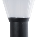 GloboStar® SOLARDIS 90523 LED Solar Bollard Light Κολωνάκι Κήπου Εξωτερικού Χώρου 10W 180lm 120° με Ενσωματωμένο Φωτοβολταϊκό Panel 6V 5W & Επαναφορτιζόμενη Μπαταρία Li-ion 3.2V 6000mAh με Αισθητήρα Ημέρας-Νύχτας - Αδιάβροχο IP65 Φ24 x Υ88cm Ψυχρό Λευκό 6