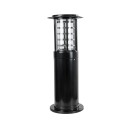 GloboStar® SOLARMIS 90536 LED Solar Bollard Light Κολωνάκι Κήπου Εξωτερικού Χώρου 10W 180lm 120° με Ενσωματωμένο Φωτοβολταϊκό Panel 6V 5W & Επαναφορτιζόμενη Μπαταρία Li-ion 3.2V 6000mAh με Αισθητήρα Ημέρας-Νύχτας - Αδιάβροχο IP65 Φ22 x Υ59cm CCT Ψυχρό-Φυσ