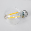 GloboStar® 99083 Λάμπα LED Long Filament E27 A60 Γλόμπος 4W 840lm 360° AC 220-240V IP20 Φ6 x Υ11cm Θερμό Λευκό 2700K με Διάφανο Γυαλί - Pro Series 210lm/W - A Ενεργειακή Κλάση - 3 Χρόνια Εγγύηση