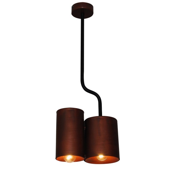 HL-3567-P2 BRODY OLD COPPER & BLACK PENDANT