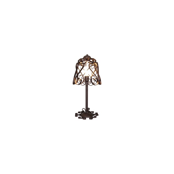 HL-3586-1T LEWIS RUSTY BROWN TABLE LAMP