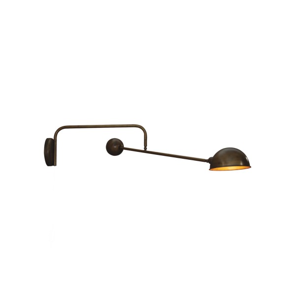 HL-3539-1 L OLIVER WHITE & OLD BRONZE WALL LAMP