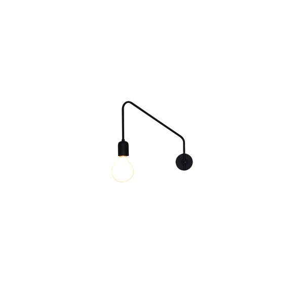 HL-3549-1 MALA BLACK WALL LAMP