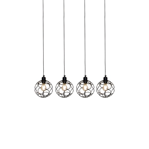 HL-3588-4 ALINE BLACK PENDANT