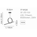 SE LED 120 MILEA PENDANT GOLD MAT Α5