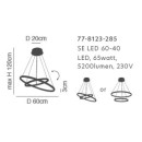 SE LED 60-40 OLYMPIC PENDANT CHROME Α5