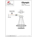 SE LED 60-40 OLYMPIC PENDANT CHROME Α5