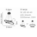 SE LED 60-40 OLYMPIC PENDANT GOLD MAT Β5