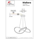 SE LED 60 MALBERA PENDANT CHROME Β5