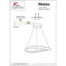 SE LED 62 MATEO PENDANT COFFEE BROWN Β5