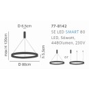 SE LED SMART 80 AMAYA PENDANT WHITE Δ5