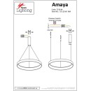 SE LED 60 AMAYA PENDANT NICKEL MAT Ε5