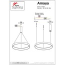 SE LED 80 AMAYA PENDANT NICKEL MAT Ε5