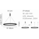 SE LED 100 AMARYLIS PENDANT CHROME Γ5