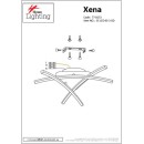 SE LED 65-3 XENA CEILING BRUSHED GOLD Ε3