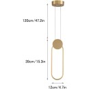 SE LED 21 RIA GOLD PENDANT 19W 3CCT 3 YEARS WARRANTY