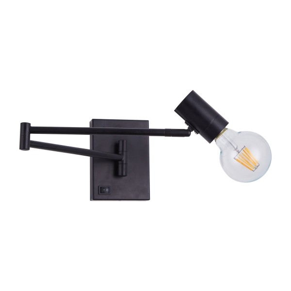 SE21-BL-52 ADEPT BLACK WALL LAMP B3