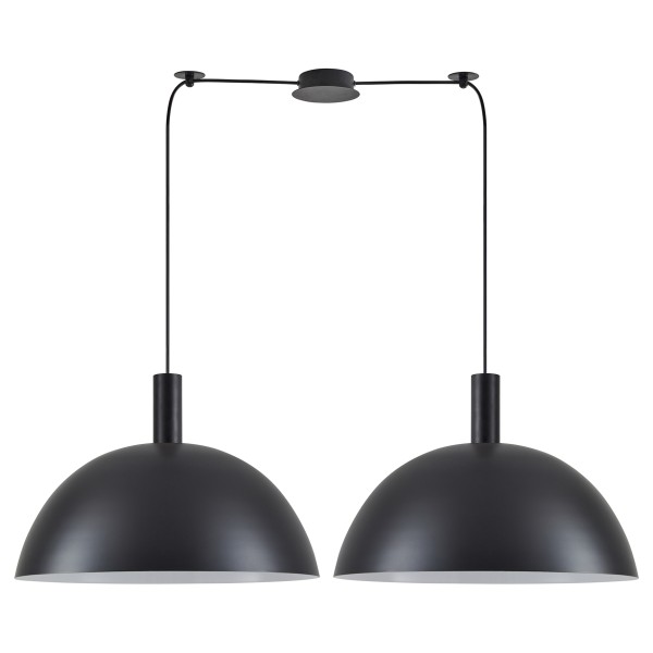 SE21-BL-4-BL2-MS50 ADEPT TUBE Black Metal Shade Pendant+